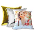 З паєтками, золото/срібло 40х40см