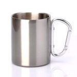 Кружка стальна з карабіном срібним