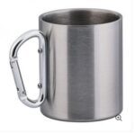 Кружка стальна з карабіном срібним - Зображення 2