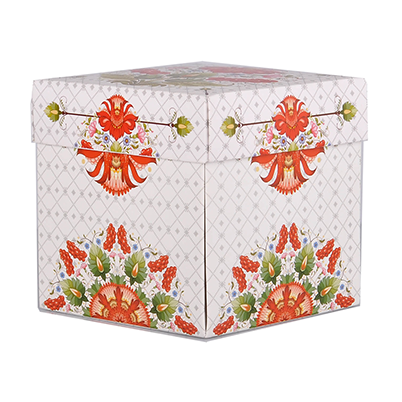 Коробка для чашок Рожева